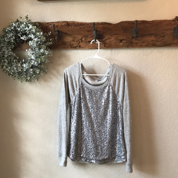 Express grey sparkle shirt - Picture 1 of 1